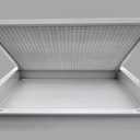 HVAC Premium 20" x 14" Cube Core Eggcrate Return Air Filter Grille for 1" Filter - Aluminum - White [Outer Dimensions: 22.5" x 16.5"]