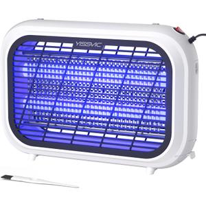 YISSVIC 20W Indoor Bug Zapper Electric Fruit Fly Traps for Indoors Mosquito Zapper Electric Fly Zapper Moth Gnat Insect Killer for Home Office Garage Kitchen Dining Living Room (White)