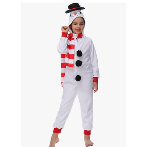 Wizland Animal Costume for Kids, Leopard Cow Monkey Reindeer Tiger Dalmatian Snowman Santa for Christmas Halloween, 12-14Y