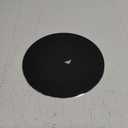 HONKID Metal Aluminum Mouse Pad, Thin Hard Mousepad, Double Sided Waterproof Fast and Accurate Control Mousepad for Laptop, Computer and PC, Office, Round Black (7.9L x 7.9W inches)