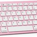 OMOTON Bluetooth Keyboard Compatible with iPad A16 11th 10th Generation, iPad 10.2 (9th/8th/7th), iPad Pro 13/12.9/11 inch, iPad Air/Mini and More iOS Devices, Rose Gold