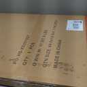 whitebeach 48" x 16" Over The Door Full Length Mirror Wall Mounted Hanging with 2 Metal Hangers for Bedroom Living Room Bathroom White