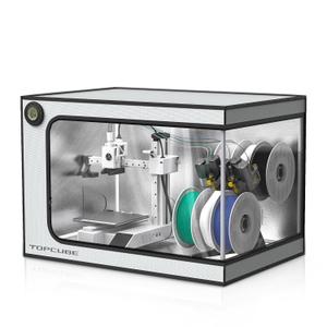 3D Printer Enclosure for Bambu Lab A1 Mini Combo, Stainless Steel Frame Enclosure with LED Light, Fireproof Dustproof Noise Reduction Constant Temperature 3D Printer Cover, 735x495x495MM