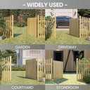 Adjustable Gate Kit, Fence Gate Kit Anti Sag Gate Kit for 36in - 72in W, 4-5 H, Anti Sag Gate Kit Gate Hardware Kit Gate Kit for Wooden Fence, Black(Wooden Post Not Include)
