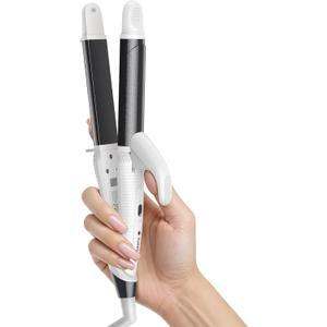 Europe Travel Curling Iron Mini: Dual Voltage Curling Iron for Traveling - Mini Travel Curling Irons 1 Inch with US Plug,Black 450 for Thick/Coarse Short Hair