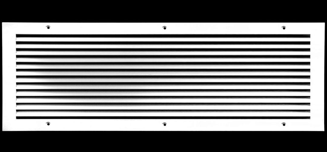 HVAC Premium 24" X 10" Aluminum Return Grille - Easy Air Flow - Linear Bar Grilles [Outer Dimensions: 25.875 X 11.875]