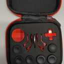 13 in 1 Metal Thumbsticks for Xbox One Elite Series 2, Elite Series 2 Controller Accessory Parts, Gaming Accessory Replacement, Metal Mod 6 Swap Joystick, 4 Paddles, 2 D-Pads, 1 Tool (Plating Red)