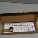 Universal Metal Brushed Gold Toilet Flush Handle Replacement, Front Mount Toilet Handle Replacement Compatible with Kohler, TOTO, American Standard, Mansfield, Gerber Toilets, Solid Brass