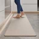YDKGL Kitchen Rugs and Mats Non Slip Washable, Absorbent Runner Rugs for Kitchen, Front of Sink, Kitchen Mats for FloorEasy to Clean and Maintain Kitchen Floor mat(Beige, 17"x59")