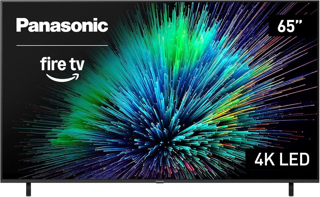 Panasonic W70 Series (2025 Model) 65" LED 4K Ultra HD Smart Fire TV, Press & Ask Alexa, Apple AirPlay, HDR10+, HDMI 2.1, and Bluetooth Support - 65W70BP
