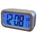 Westclox 5.25 in. L x 3 in. H Silver LCD Alarm Clock Batteries Required