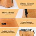 puersit Easy-Drip Design BBQ Meat Resting Bag with 25 Butcher Papers, Reusable Meat Insulated Blanket with Wide-Mouth, 21in Smoker Grilling Meat Bag for Brisket/Pork/Shoulders/Turkeys