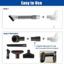 Alrens 7Pcs Vacuum Attachments for Shark Rotator NV752 NV751 NV650 NV680 NV800 and Rocket HV300 HV320 Vacuum Cleaner, 2 in 1 Crevice Tool & Vacuum Brush Attachment & Accessories, Length 10.8inch/27.5cm