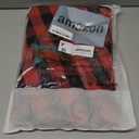 Christmas Gingham Tablecloth Heavy Duty Cotton Blend Red 60 inch Round Christmas Table Cloth Reusable Waterproof Foldable Tablecloths Xmas Table Cover for New Year Party Decor