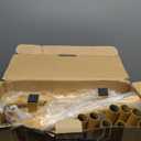 Clothes Rack - 33.0" x 12.2" x 79.5" Clothing Rack with Shelves & Wheels, Multi-Functional Wardrobe Closet with Hooks, Sturdy Metal Garment Rack for Bedroom, Laundry, Balcony (Gold) (Large)