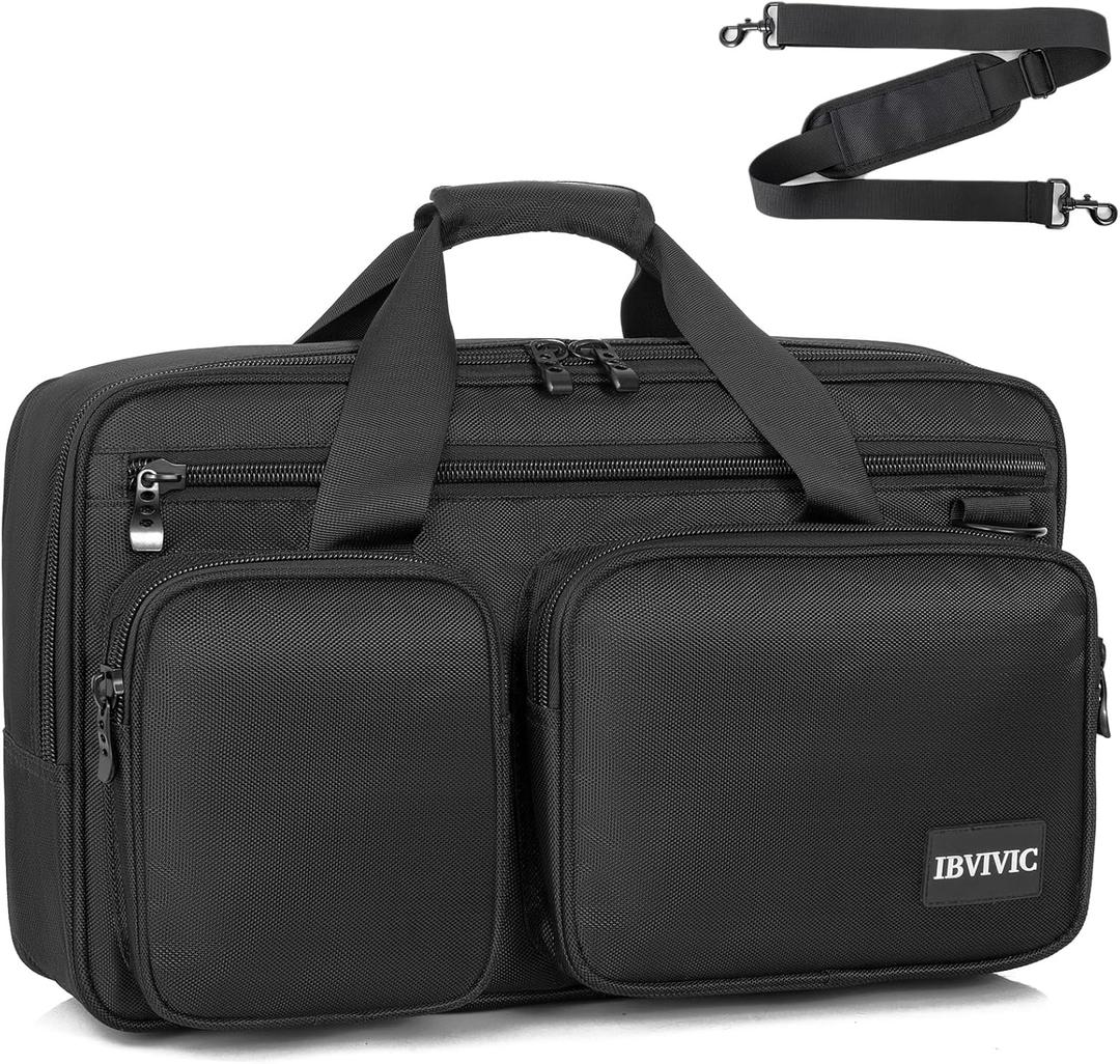 DJ Controller Case Bag Fits for DDJ-FLX4, DDJ SB3, DDJ SB2, DDJ 400, DDJ RB Padded DJ Travel Carrying Bag DJ Mixer Case (Black)