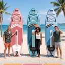 11'x34 Inflatable Paddle Board for Adults Youth, Extra Wide 430LBS Capacity SUP, Stable 2-3 Person Family for Lake Ocean Fishing Surfing Yoga, Includes Accessories