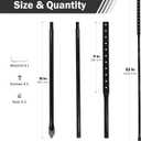 Metal Stake for Yard Sign 52 Inch Heavy Duty Posts with Hardware