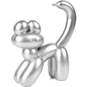 VOFSTAND Cat Lover Gifts for Women - Cute Balloon Cat Decor Handmade Modern Balloon Animal Shelves Decor, Cute Statue Home Décor, Bedroom Sculpture Desk Statue, Whimsical Gift for Cat Lovers