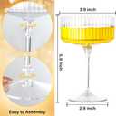 LIYH 20pcs Champagne Glasses 10 Oz Cocktail Coupe Glasses Champagne Flutes Plastic Coupe Cups Disposable Martini Cups Perfect for Bar Cocktails Martinis Parties