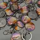 Mother's Day Christian Gifts Bulk Christian Bible Verse Keychains with Mother's Day Gift Cards Opp Bags for Church 24 pack (1 missing key chain)