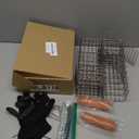 2Sets One Way Squirrel Door Excluders, 3  3  11inch Animal Excluder Cage, Humane Squirrels, Chipmunks Contactless Excluder, for Outdoor Spaces Like Attics, Chimneys - Includes Full Installation Kit