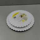 Wilton Scalloped Edge Cake Separators For Tiered Cake, 8-Inch Seperator Plate, Wedding Cake Stand, Scalloped Edge Separator Plate (White)