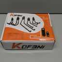 KOFANI Steel Garage Storage Hooks - 16 Pack Anti-Slip Coating, Heavy Duty Wall Mount Hooks for Hanging Bike, Ladder, Garden Tools