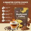 Funcafflow Instant Mushroom Coffee  Arabica Coffee with Lions Mane Mushrooms, Cordyceps, Reishi, MCT Oil & Coconut Milk  Natural Energy & Immune Support  Nootropic Wellness Blend  30 Servings (EXP 06/01/27)