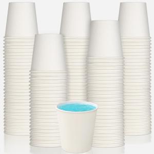 tchrules 1000pcs Bathroom Paper Cups, Disposable Mouthwash Cups Mini Paper Cups for Home, Office, School, Hotel & Travel(1000, 3 oz)