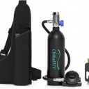 Mini Scuba Diving Tank Equipment, Mini Scuba Cylinder for 15-20 Mins Underwater, Inflatable Diving Cylinder, Portable Diving Gear for Underwater Diving, Breathing Training, Upgraded C400