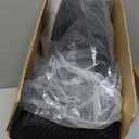 Lumbar Pillow for Chair and Car, Back Support for Office, Memory Foam Cushion with Mesh Cover - Black
