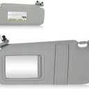 Sun Visor with Light for Toyota Camry 2007-2011 with Sunroof, Left Driver Side Gray Sunvisor Replace 74320-06800-B0 (Grey)