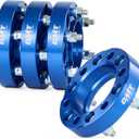 Orion Motor Tech 6x5.5 Wheel Spacers 1.25in Blue Wheel Spacer Kit Compatible with FJ Cruiser Tacoma 4Runner Tundra, 6x139.7mm Hub Centric Wheel Spacers 106mm Bore with 12x1.5 Studs, Set of 4