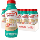 Premier Protein Shake, Cake Batter, 30g Protein, No Added Sugar, 24 Vitamins & Minerals to Support Immune Health, 11.5 fl oz, 12 Pack (Packaging May Vary), Best By 01/29/2026