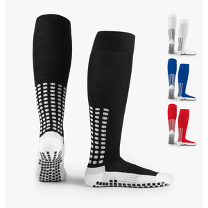LUX Anti Slip Soccer Knee Socks,Non Slip Football/Basketball/Hockey Sports Grip Socks