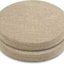ELFJOY Round Chair Cushions for Dining Chairs Set of 2 16"x16"x2" Beige