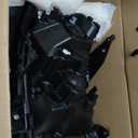 FIONE Halogen Headlights Assembly Compatible with Dodge Ram 1500 2019-2022 Replacement Headlamp with Chrome Frame Driver Left Side LH 68316081AD 68316081AH