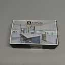 Asidrama 6 Pack 5 Inch(128mm) Brushed Brass Kitchen Cabinet Handles, Gold Cabinet Pulls Kitchen Cabinet Hardware for Cupboard Drawer Pulls (5" Hole Center)