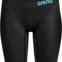 ARENA Boys Boys' Powerskin Impulso Swim Racing Jammer Competition Tech Suit (26, Black Teal)
