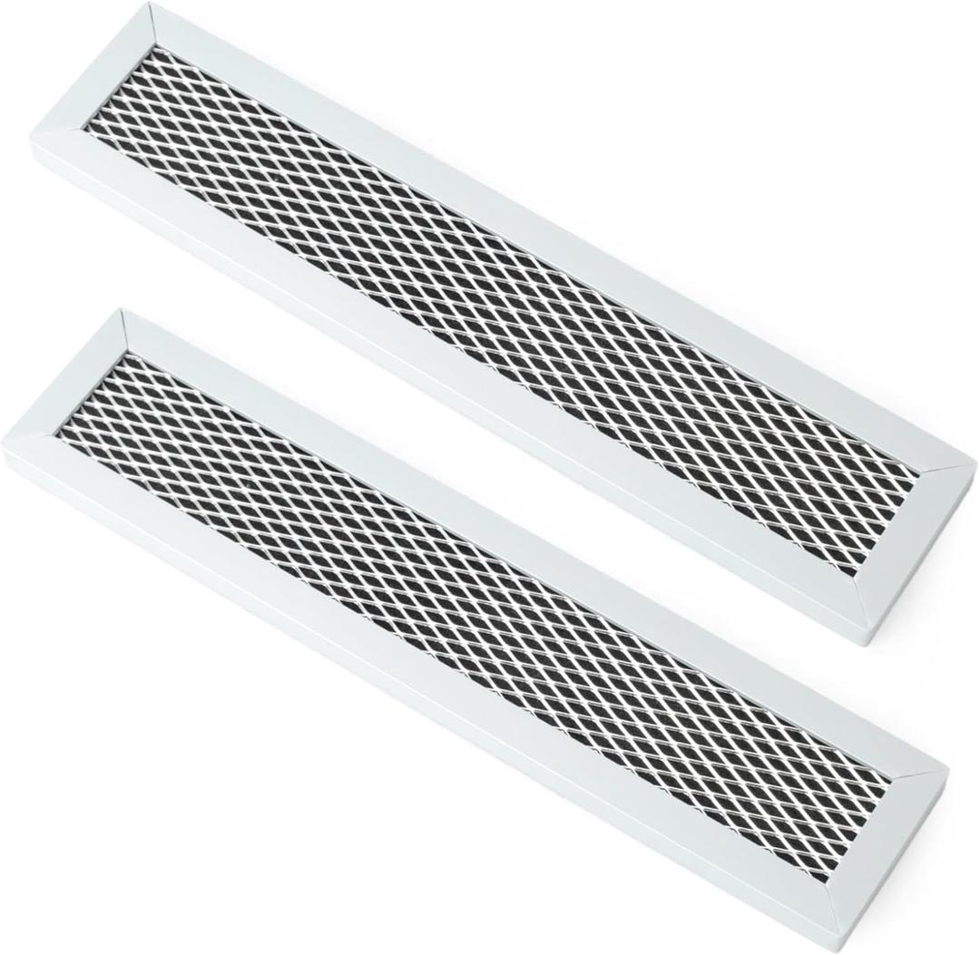 2Pcs Microwave Filters Compatible with Frigidaire FGMV17WNVFA FMV152KSA FMV152KBA FMV152KMA FMV152KQA FMV152KWA FMV157GBA Microwave Oven Charcoal Filter Replacement Part