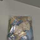 Bezente Dusty Blue Gold Balloons Kit, 60pcs 12 inch Dusty Baby Blue Sand White Champagne Gold Helium Latex Balloons for Baby Bridal Shower Gender Reveal Wedding Engagement Birthday Party Decorations