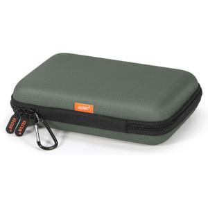 Large Classic Army-Green Case - Hard Shell Electronic Organizer Travel Carrying Case - Shockproof Electronic Accessories Storage Pouch Bag for Game Drive, Hard Disk, Power Bank, Charger