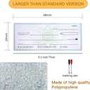 48 * 20 2 Pack Giant Extra Large Hard Oversized Checks for Presentations