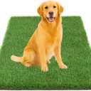THREE ORANGES Artificial Grass, Reusable Dog Training Mat Large Size - 47x31 Inch Fake Grass Turf with Drainage Holes for Outdoor Indoor, Porch, Patio, Balcony
