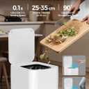V1 Self-Sealing & Self-Changing Automatic Trash Can, 5.3 Gallon (20L) Smart Trash Can Motion Sensor, Touchless Garbage Can with Lid for Kitchen, Bathroom, Bedroom, Office, Odor-Sealing Design