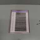 GAQQI Lash Clusters, GQ19 Individual Lashes 168pcs D Curve, DIY Lash Extension 14mm Length Only False Eyelash Clusters, Natural & Wispy Lash Wisps (GQ19,D,14mm)