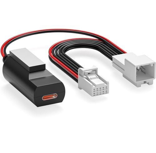 10 Pin Type B Dash Cam Power Adapter PD20W for Select Toyota/ Lexus/ Subaru Models - Car Rearview Mirror DashCam Power Adapter with 4 USB Cable (USBC Port)