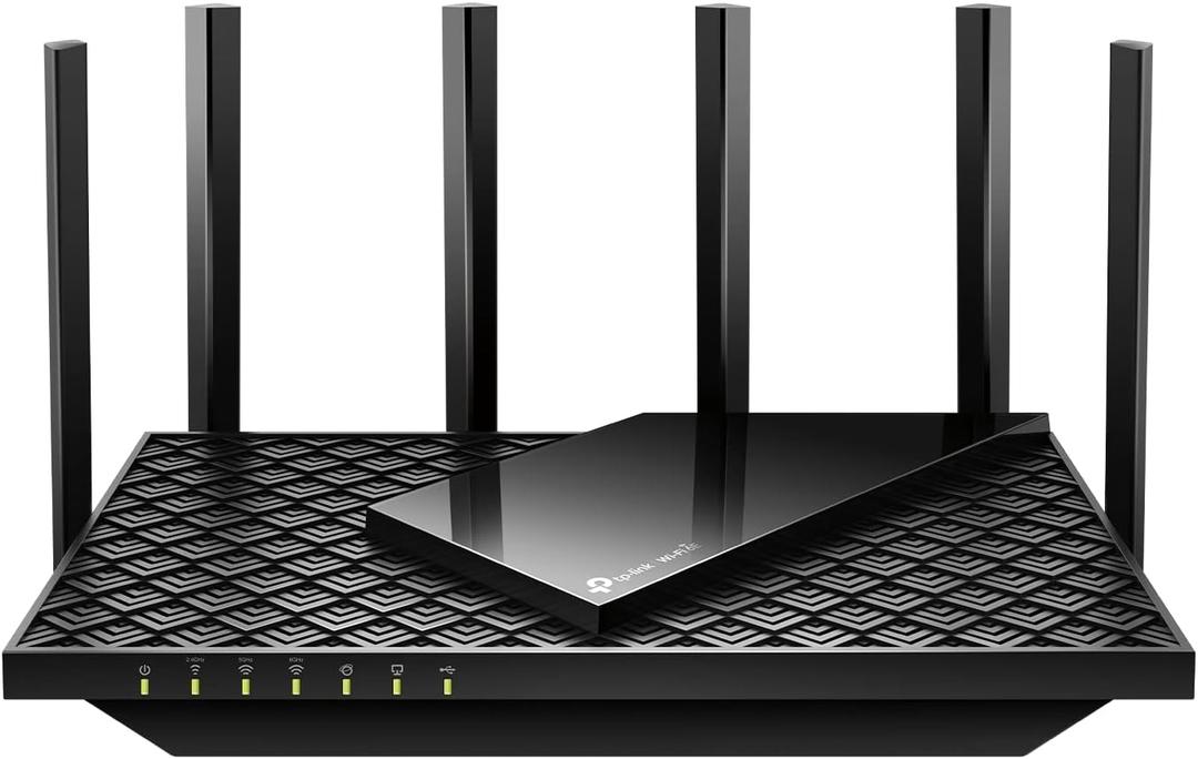 TPLink AXE5400 TriBand WiFi 6E Router (Archer AXE75), 2025 PCMag Editors' Choice, Gigabit Internet for Gaming & Streaming, New 6GHz Band, 160MHz, OneMesh, QuadCore CPU, VPN & WPA3 Security