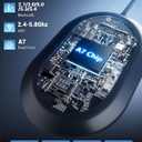 Wireless CarPlay Adapter - Converts Wired to Wireless CarPlay in 5 Seconds, Plug & Play, A7 Dual-Core Chip, Zero Latency, Stable Connection, Compatible with Apple iPhone iOS 10+ & Vehicles 2015+